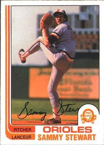 #279 Sammy Stewart - Baltimore Orioles - 1982 O-Pee-Chee Baseball