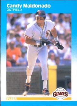 #279 Candy Maldonado - San Francisco Giants - 1987 Fleer Baseball