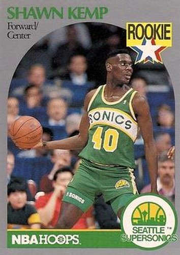 #279 Shawn Kemp - Seattle SuperSonics - 1990-91 Hoops Basketball