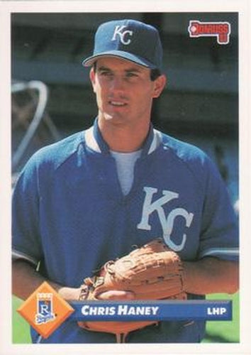 #279 Chris Haney - Kansas City Royals - 1993 Donruss Baseball