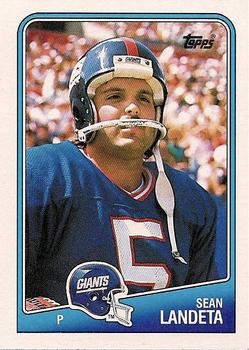 #279 Sean Landeta - New York Giants - 1988 Topps Football