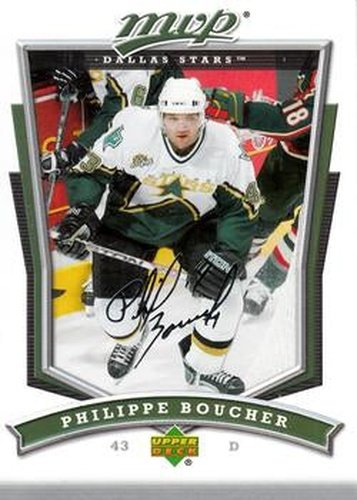 #279 Philippe Boucher - Dallas Stars - 2007-08 Upper Deck MVP Hockey