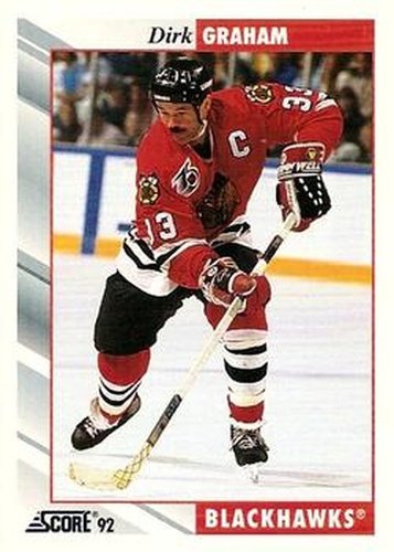 #27 Dirk Graham - Chicago Blackhawks - 1992-93 Score USA Hockey