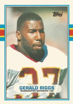 #27T Gerald Riggs - Washington Redskins - 1989 Topps Traded Football