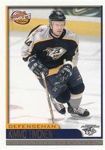 #27 Kimmo Timonen - Nashville Predators - 2003-04 Pacific Complete Hockey