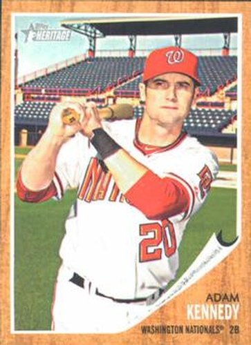 #27 Adam Kennedy - Washington Nationals - 2011 Topps Heritage Baseball