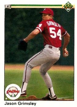 #27 Jason Grimsley - Philadelphia Phillies - 1990 Upper Deck Baseball