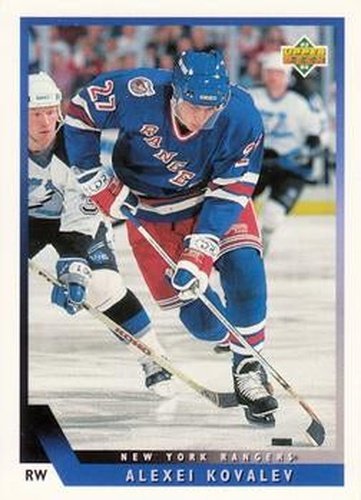 #27 Alexei Kovalev - New York Rangers - 1993-94 Upper Deck Hockey