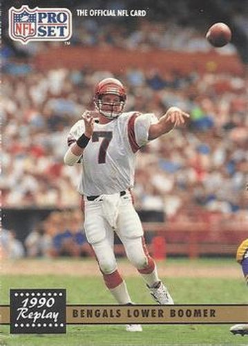 #327 Boomer Esiason - Cincinnati Bengals - 1991 Pro Set Football