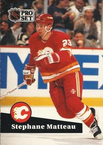 #27 Stephane Matteau - 1991-92 Pro Set Hockey