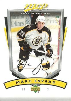#27 Marc Savard - Boston Bruins - 2006-07 Upper Deck MVP Hockey