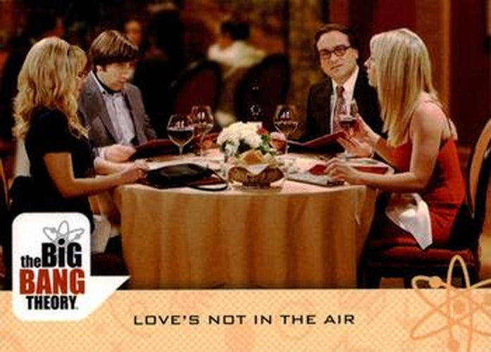 #27 Love's Not in the Air - 2016 Cryptozoic The Big Bang Theory Seasons 6 & 7