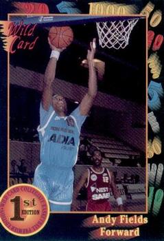 #27 Andy Fields - Cheyney University Wolves - 1991-92 Wild Card Basketball