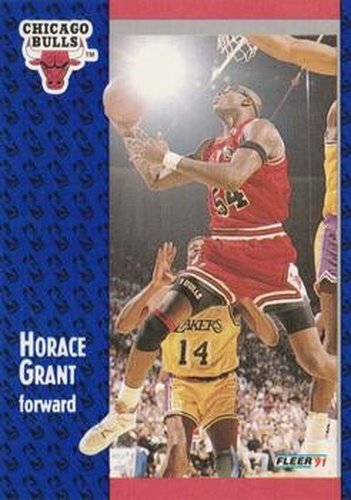 #27 Horace Grant - Chicago Bulls - 1991-92 Fleer Basketball