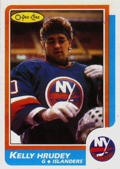 #27 Kelly Hrudey - New York Islanders - 1986-87 O-Pee-Chee Hockey