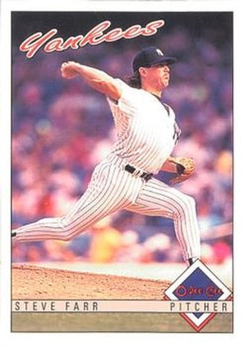 #27 Steve Farr - New York Yankees - 1993 O-Pee-Chee Baseball