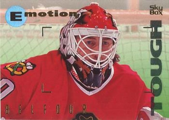 #27 Ed Belfour - Chicago Blackhawks - 1995-96 SkyBox E-Motion Hockey