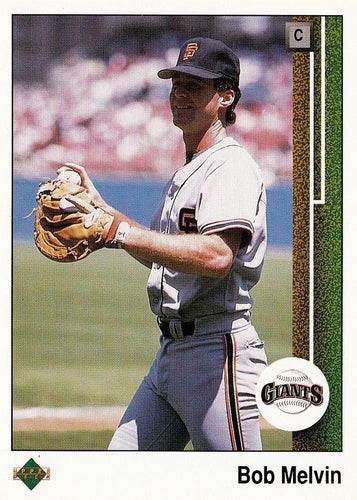 #227 Bob Melvin - San Francisco Giants - 1989 Upper Deck Baseball