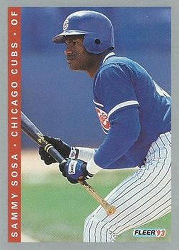 #27 Sammy Sosa - Chicago Cubs - 1993 Fleer Baseball