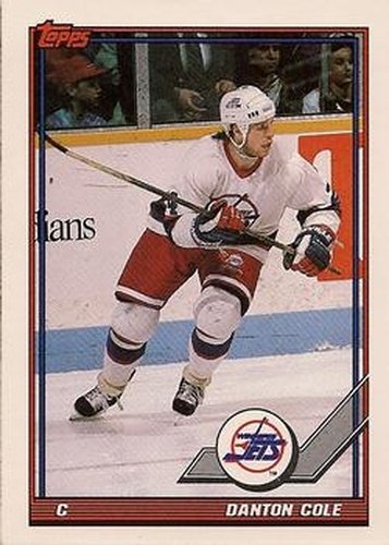 #27 Danton Cole - Winnipeg Jets - 1991-92 Topps Hockey