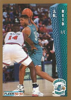 #27 J.R. Reid - Charlotte Hornets - 1992-93 Fleer Basketball