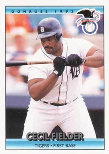 #27 Cecil Fielder - Detroit Tigers - 1992 Donruss Baseball
