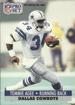 #127 Tommie Agee - Dallas Cowboys - 1991 Pro Set Football