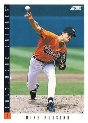#27 Mike Mussina - Baltimore Orioles - 1993 Score Baseball