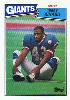#27 Terry Kinard - New York Giants - 1987 Topps Football