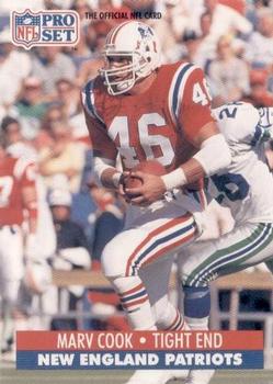 #227 Marv Cook - New England Patriots - 1991 Pro Set Football
