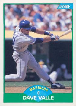 #27 Dave Valle - Seattle Mariners - 1989 Score Baseball