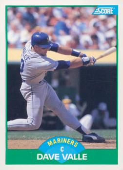 #27 Dave Valle - Seattle Mariners - 1989 Score Baseball