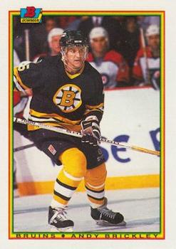 #27 Andy Brickley - Boston Bruins - 1990-91 Bowman Hockey