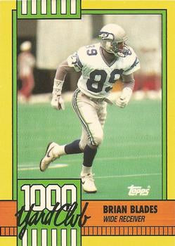 #27 Brian Blades - Seattle Seahawks - 1990 Topps Football - 1000 Yard Club