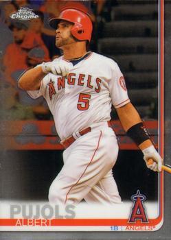 #27 Albert Pujols - Los Angeles Angels - 2019 Topps Chrome Baseball