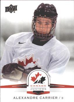 #27 Alexandre Carrier - Canada - 2014-15 Upper Deck Team Canada Juniors Hockey