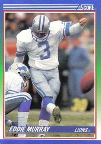 #27 Eddie Murray - Detroit Lions - 1990 Score Football