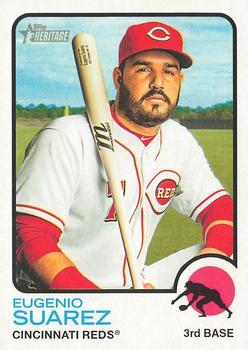 #27 Eugenio Suarez - Cincinnati Reds - 2022 Topps Heritage Baseball