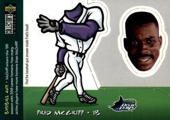 #27 Fred McGriff - Tampa Bay Devil Rays - 1998 Collector's Choice - Mini Bobbing Heads Baseball