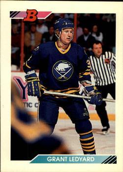 #27 Grant Ledyard - Buffalo Sabres - 1992-93 Bowman Hockey