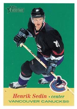#27 Henrik Sedin - Vancouver Canucks - 2001-02 Topps Heritage Hockey