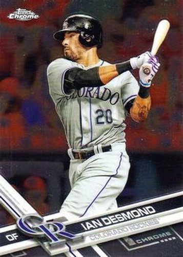 #27 Ian Desmond - Colorado Rockies - 2017 Topps Chrome Baseball