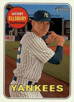 #27 Jacoby Ellsbury - New York Yankees - 2018 Topps Heritage Baseball