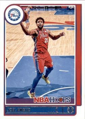 #27 Joel Embiid - Philadelphia 76ers - 2021-22 Hoops Basketball