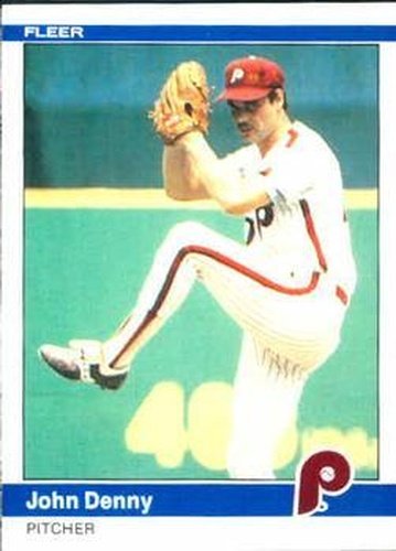 #27 John Denny - Philadelphia Phillies - 1984 Fleer Baseball