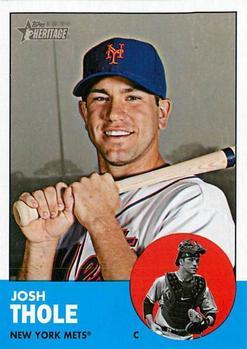 #27 Josh Thole - New York Mets - 2012 Topps Heritage Baseball