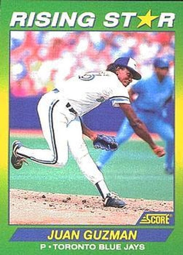 #27 Juan Guzman - Toronto Blue Jays - 1992 Score 100 Rising Stars Baseball