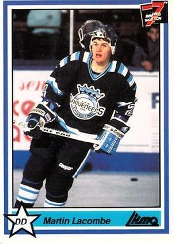 #27 Martin Lacombe - Chicoutimi Sagueneens - 1990-91 7th Inning Sketch QMJHL Hockey