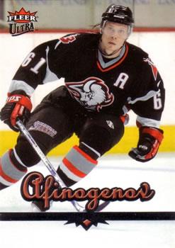#27 Maxim Afinogenov - Buffalo Sabres - 2005-06 Ultra Hockey