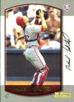 #27 Mike Lieberthal - Philadelphia Phillies - 2000 Bowman Baseball